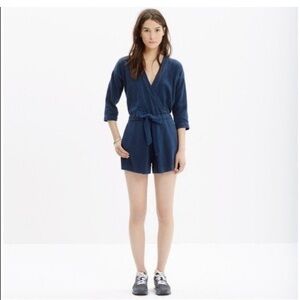 Madewell Kimono Linen Romper